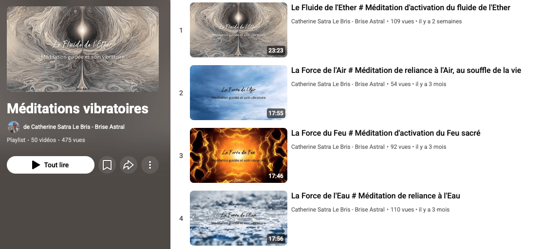 Les méditations vibratoires